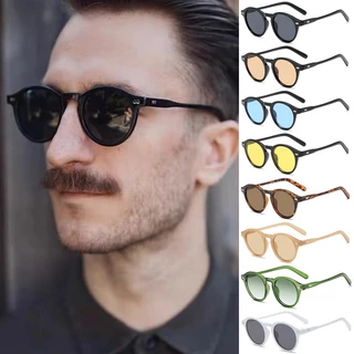 Rodada Do Vintage Óculos De Sol Das Mulheres Pequeno Quadro Óculos De Sol Para Homens Marca Designers Eyewear Uv400