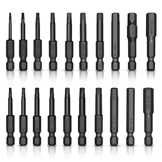 10 Pcs SAE/Metric Hex Head Chave Allen Conjunto de brocas de 1/4 "Haste de liberação rápida Conjunto de brocas de chave de fenda magnética
