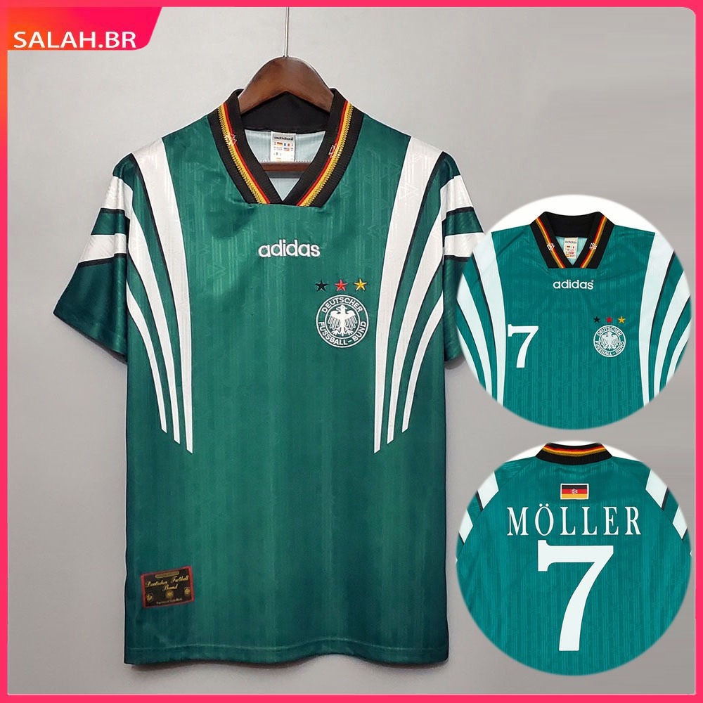 Retro 1996 Camisa do Alemanha II Camiseta Football Classics Jersey