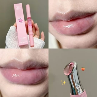 Pinkyfocus Sweet Essence Lip Oil Ferro Massagem Cabeça Anti-secagem, Bálsamo Labial para Pele Morta, Hidratante para Láb
