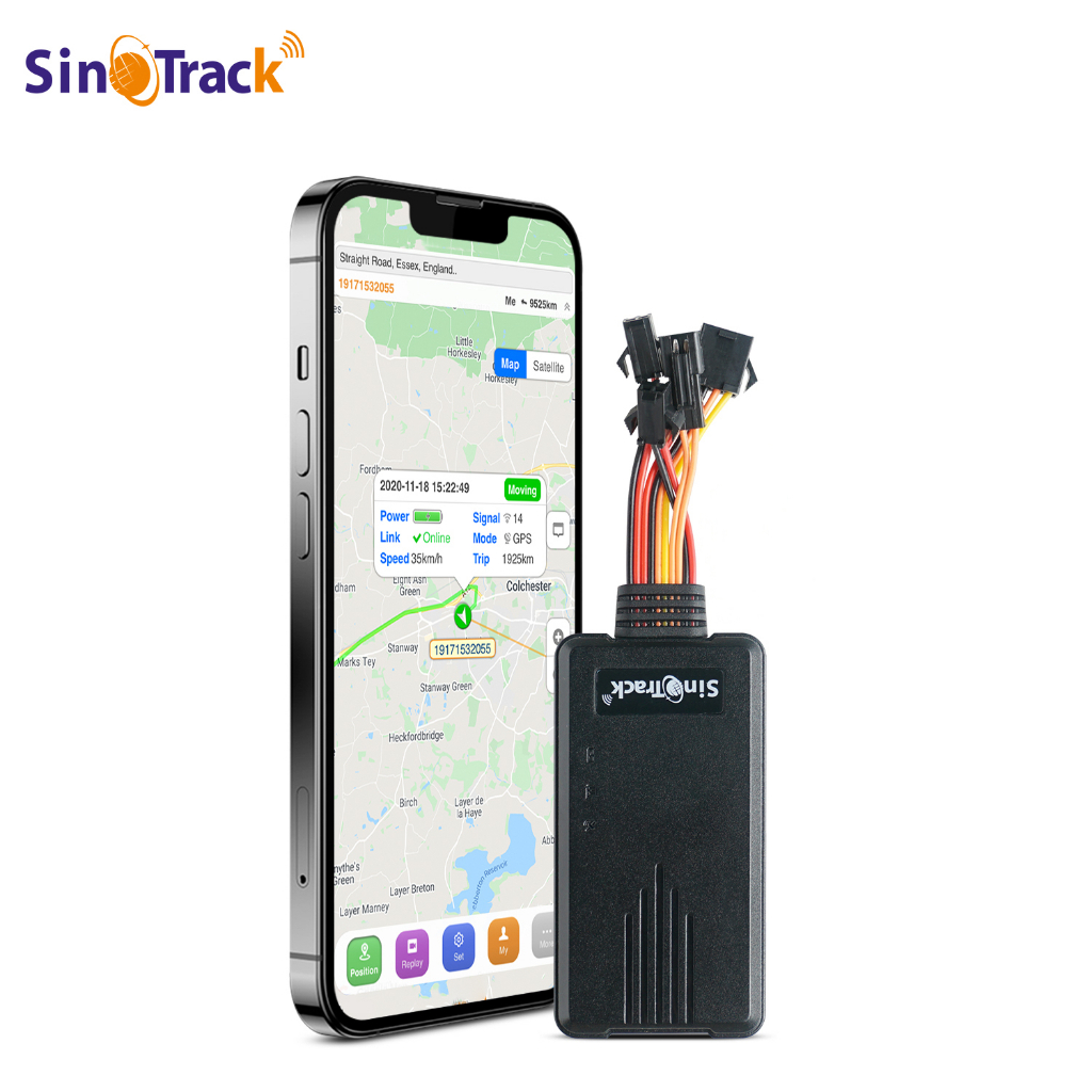 Sinotrack Gps Tracker St-906 For Motorcycle Voice Engine Vehicle Cutting Oil/Sos Alarm With Free App