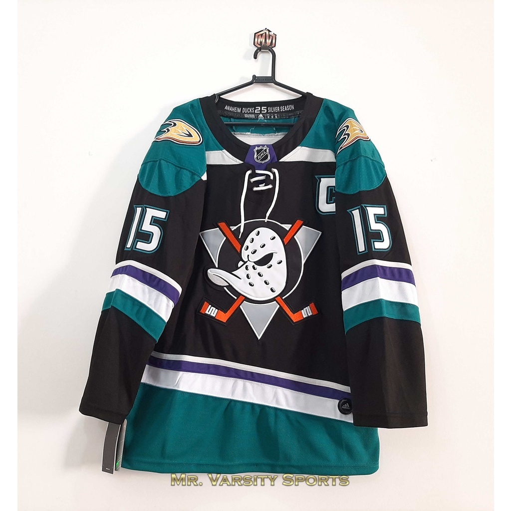 Masculino Camisa 2023NHL Anaheim Ducks 15 Ryan Getzlaf Camiseta De Hóquei Preto Jersey