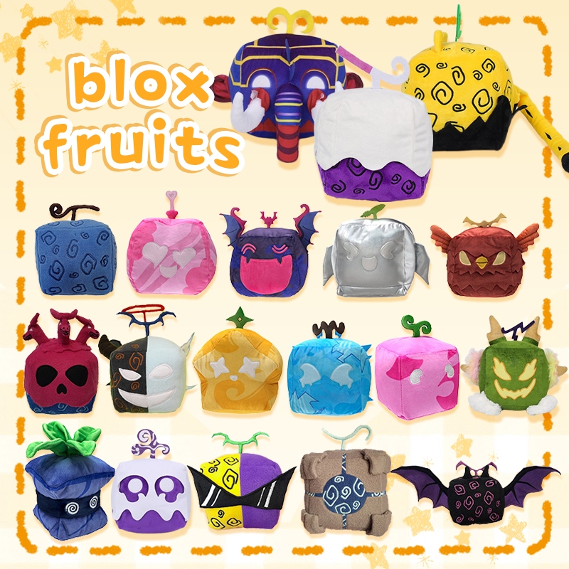 Blox Fruits brinquedos de pelúcia Crianças brinquedo de pelúcia de algodão