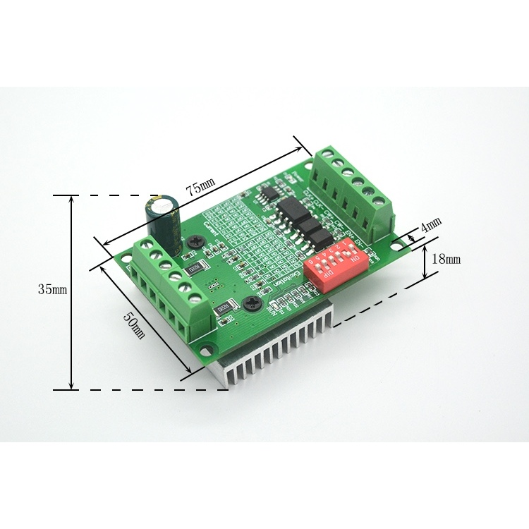 DollaTek TB6560/TB6600 Driver Moteur Pas à Pas 3A 32 Subdivisions – Carte Contrôleur Améliorée Pour Moteurs 42/57