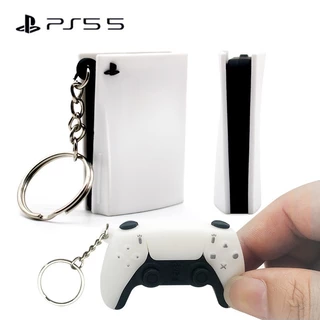 Moda Ps5 Simulação Cola Console Jogo Manusear Chaveiro PVC Pingente Meninos Porta-Chaves De Maré Simples Ornamentos Pendurados Presentes