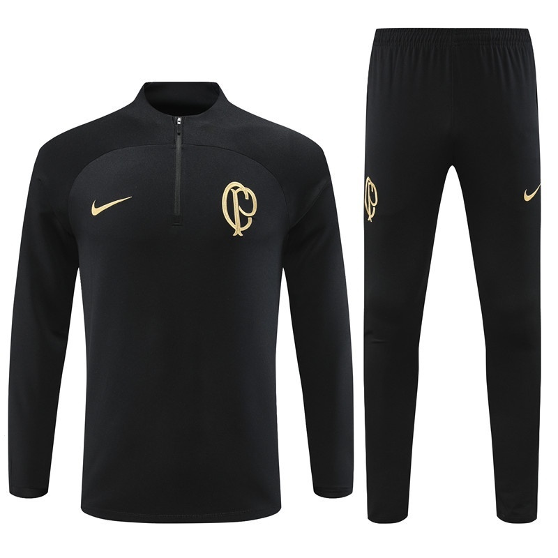 2023 CLDA Men's Black Training Suit Wear Sports Treino Crianças Adultos Camisa Uniforme de Futebol