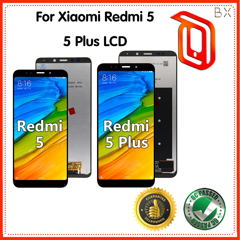 Para Xiaomi Redmi 5 Plus Display LCD MEG7 MEI7 Montagem Do ...