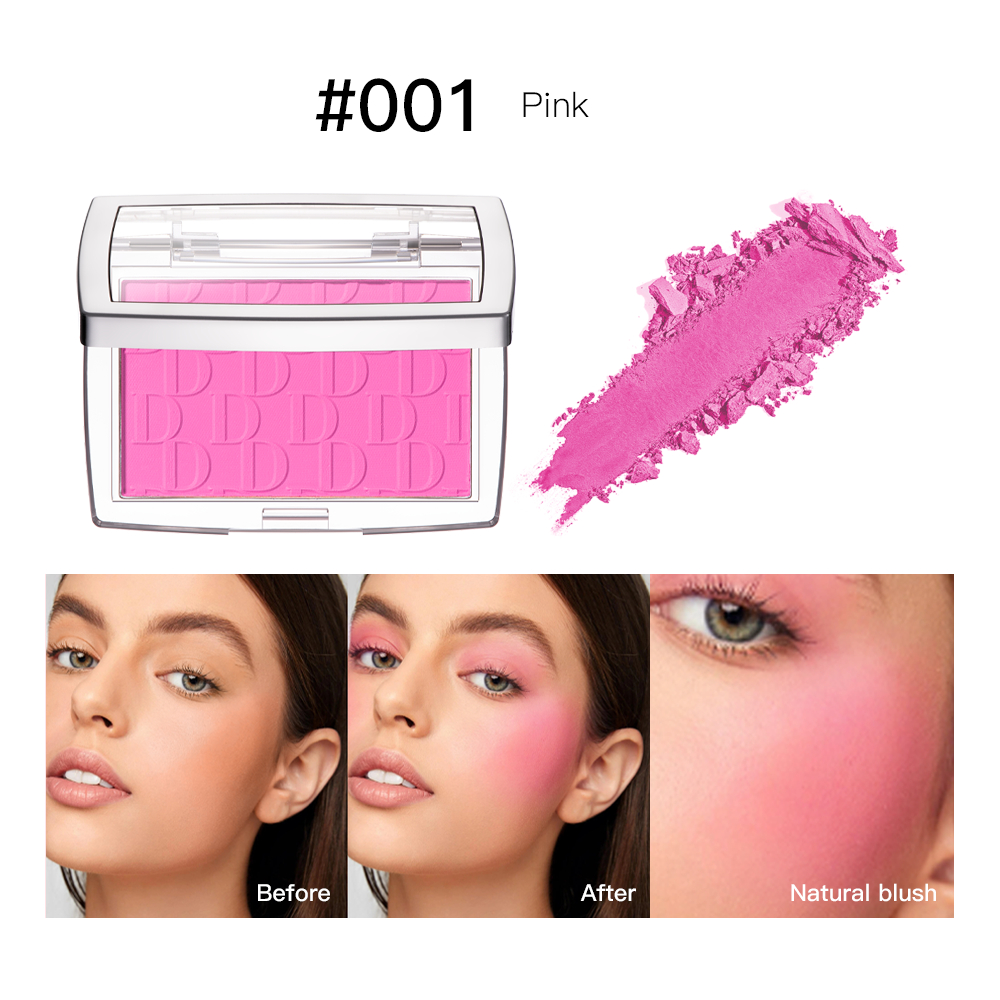 Blush Alto Pigmento Pó Macio À Prova D'água Naturalmente Pigmentado Maquiagem Facial Sem Crueldade