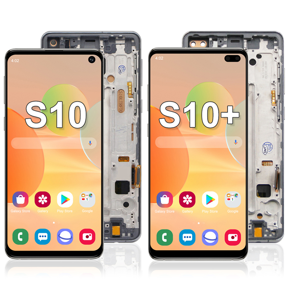 Tela Frantal Display Samsung Galaxy S10 Plus G975F S10 + Lcd Com Aro S10 G973F Incell