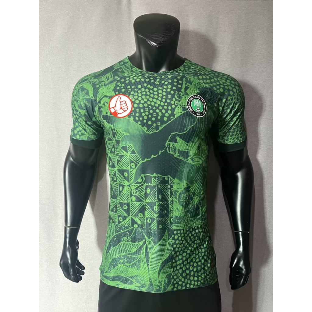 Sports Jersey (Versão Jogador) 23 / 24 Temporada de Jogo Nigeria Green Short Sleeve |Jersey Futebol Esportivo de Alta Qualidade Jersey