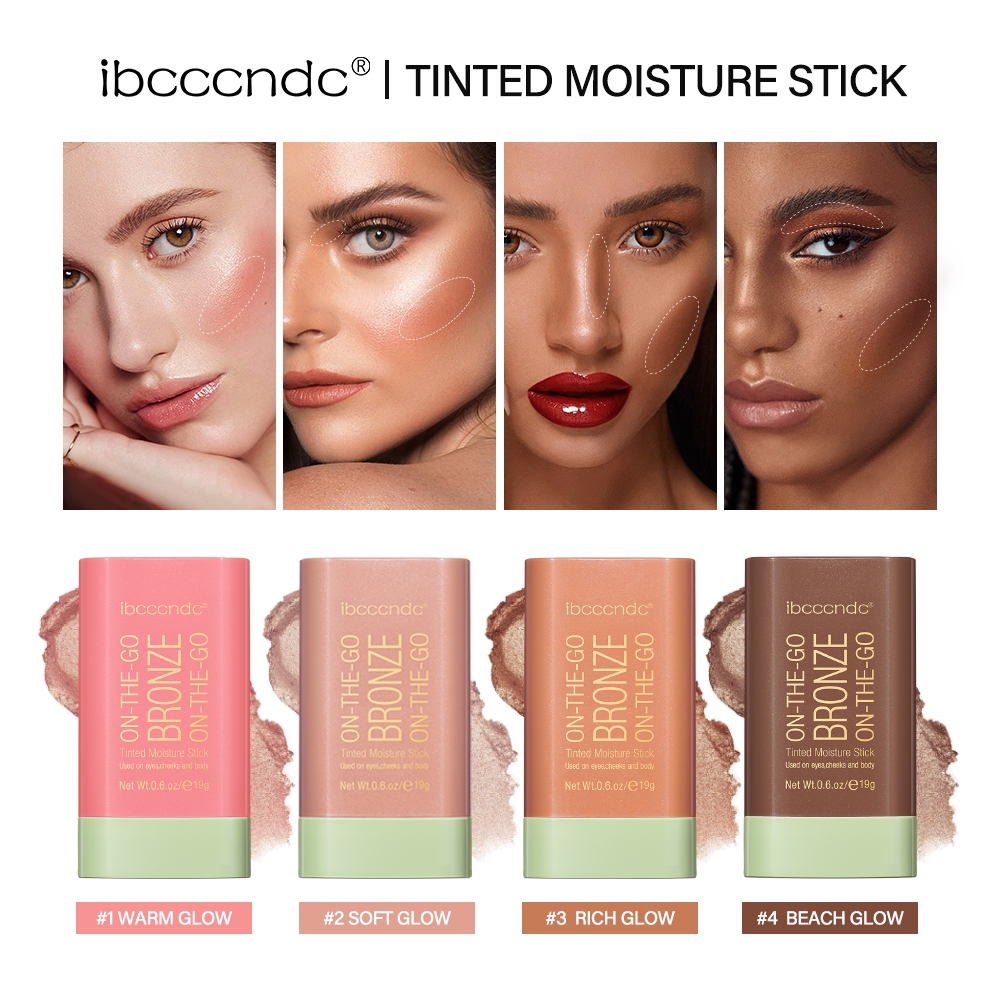 IBCCCNDC Stick De Destaque Multi-Funções Maquiagem Facial Bronzer De Contorno Suave E Naturalmente Brilhante