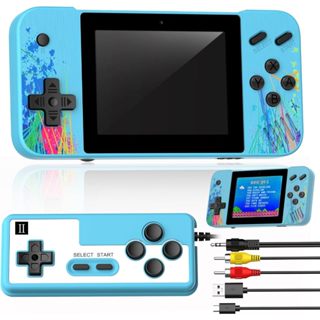 Lilyhood Mini Video Game Box, Console de jogos portátil com 400 jogos  clássicos FC Suporte de tela colorida de 2,8 polegadas para conectar TV e dois  jogadores Bateria recarregável de 800mAh presente