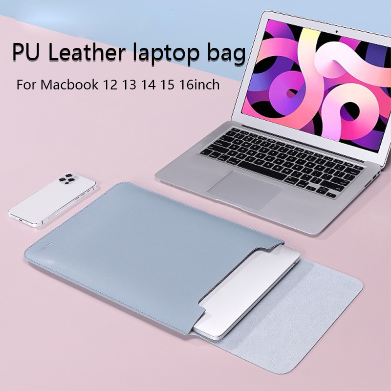 PU leather laptop bag for Macbook Air Pro 13 14 15 16 inch A2337 A2442