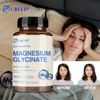 Importado Dos Estados Unidos-Cápsulas De Glicinato De Magnésio De Alta Qualidade 200 mg-Aliviar Relaxamento E Estresse