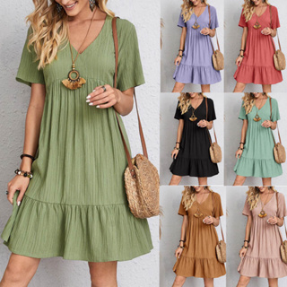 Vestidos: Tendência Para o Verão  Vestidos estampados, Vestidos estilosos,  Vestidos casuais curtos