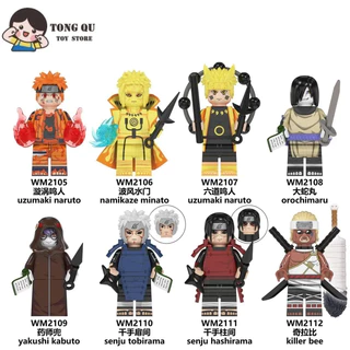 Anime Minifigures NARUTO Eminato Bloco de construção NARUTO mini Modelo de brinquedo de brinquedo infantil Pequeno Presente