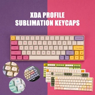 Chaves XDA De Sublimação Sublimação137 Leite De Mel PBT Perfil Para Gateron Cherry MX Teclado Mecânico