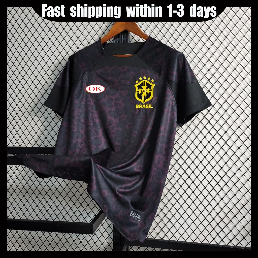 Camisa De Time Masculina 2023 Futebol Preta Baxi