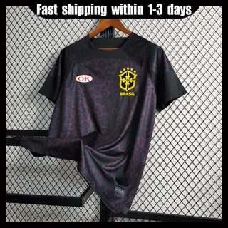 Camisa De Time Masculina 2023 Futebol Preta Baxi