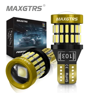 MAXGTRS 2x W5W T10 LED CANBUS Sem Erro 5W5 12V 24V 8W 950Lm Luz Lateral Super Brilhante Para Carro 194 3030 SMD Lâmpada Automática Branca Âmbar Vermelha