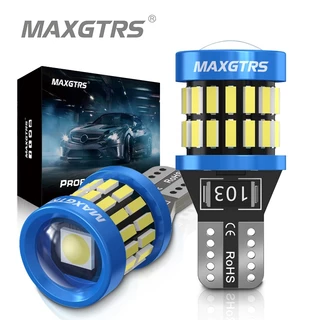 MAXGTRS 2x W5W T10 LED CANBUS Sem Erro 5W5 12V 8W 950Lm Luz Lateral Super Brilhante Para Carro 194 3030 SMD Lâmpada Automática Branca Âmbar Vermelha