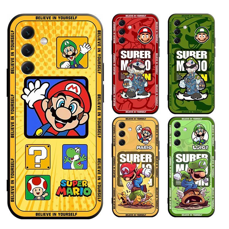 Invólucro Para samsung S22 S23 S24 PLUSPRO ULTRA FE super mario Capa Macia