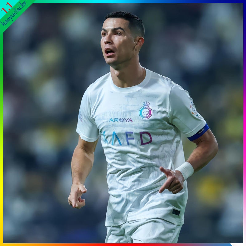 Camisa Al Nassr 23/24 Ronaldo De Futebol Branca
