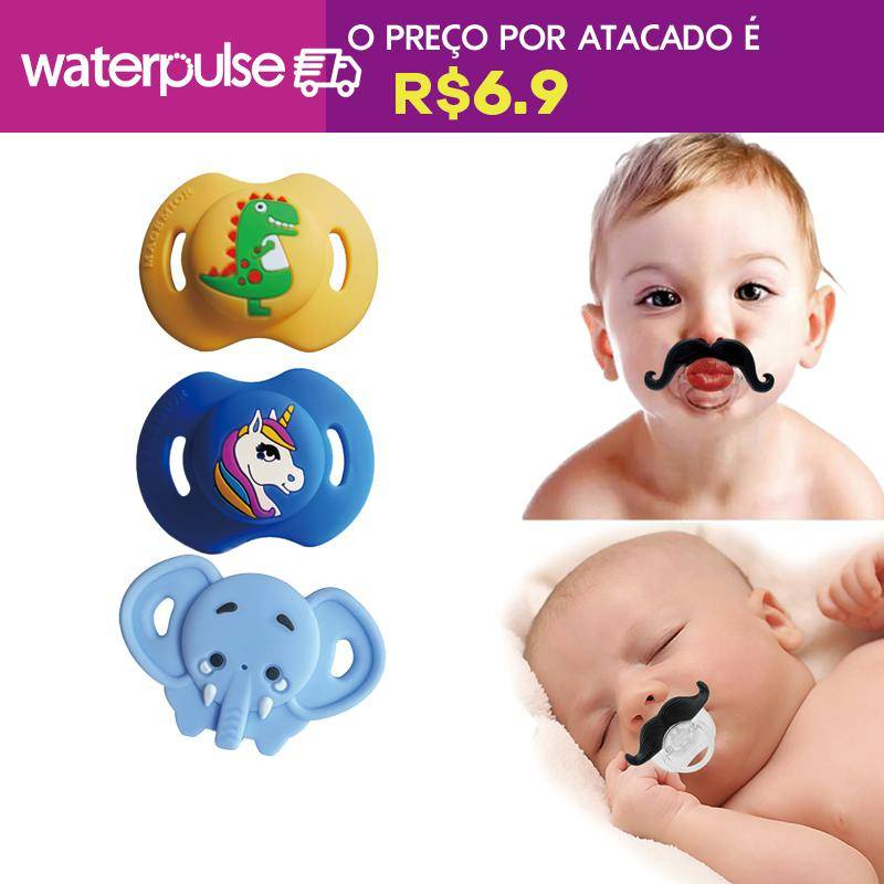 『Waterpulse』Pacifier Bebê Pacifier Material de Silicone de Grau Alimentício Cartoon Cute Creative Pacifier