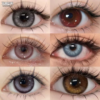 Yimeixi Lentes De Contato Coloridas Com 14,5mm Vermelho Rosa 1 Ano Usar Contatos Para Mulheres Estudantes cosplay Halloween Cosméticos Os Olhos WT : 40 %
