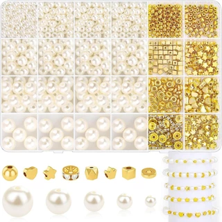 11140 CCB Conjunto de Cinco pontas de Caixa de Pérolas Star Crown Love Heart Square Bead Space Pulseira de Faça-você-mesmo Pulseira Loose Beads