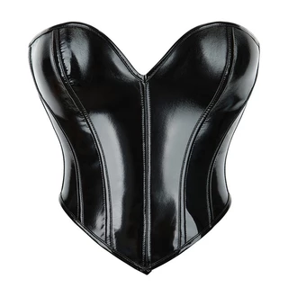 Espartilho Mulheres Corselet Shapewear Novo Pvc Couro Peito Suporte Sexy Musculação Tops
