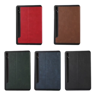 Capa Simples Para Samsung Galaxy Tab S9 FE + SM-X510 X516B x610 x616b S9 + S8 + X700 S7 + T970 S7 T730 Protetora De Suporte Flip Fino