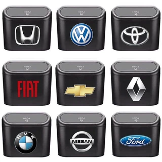 Lixeira Para Carro Veículo Pendurado Caixa De Pó Armazenamento De Lixo Preto ABS Square Pressing Tipo Lata Auto Acessórios Interiores