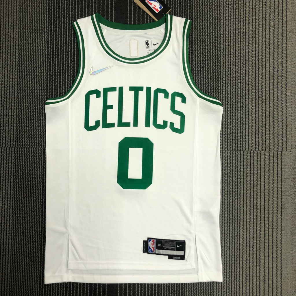 Homens Camisa NBA Boston Celtics Jayson Tatum Camiseta White Diamond Regata Basquetebol Jersey