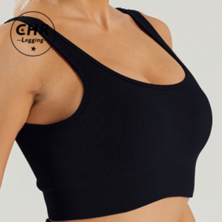 Seamless Knit Alta Estiramento Sports Underwear Praça-Neck Push Up Sutiã Esportivo De Fitness