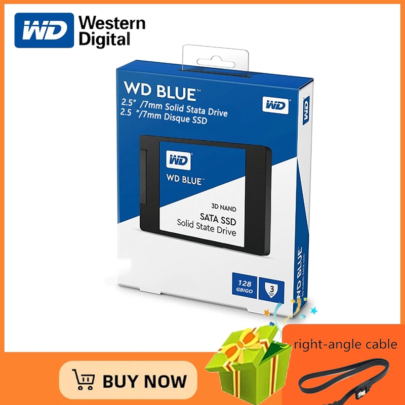 Dados ocidentais 2.5 "SSD 256GB 512GB 480GB 1TB WD Blue SATA III 120GB 128GB 240GB Unidade interna de estado sólido de alta velocidade Adequada para computadores.