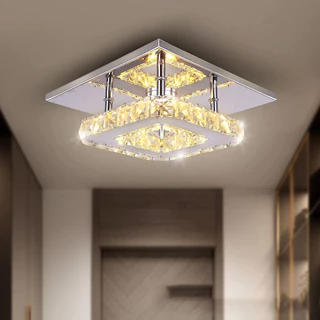 Candelabro De Cristal Lâmpada De Teto Moderna Minimalista Para Dormitório
