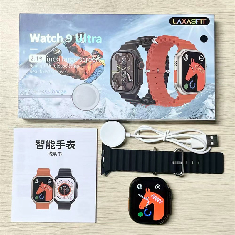 Relógio 9 Ultra Inteligente Série De Chamadas Bluetooth Original 9 Iwo Smartwatch À Prova D'água IP67 49mm