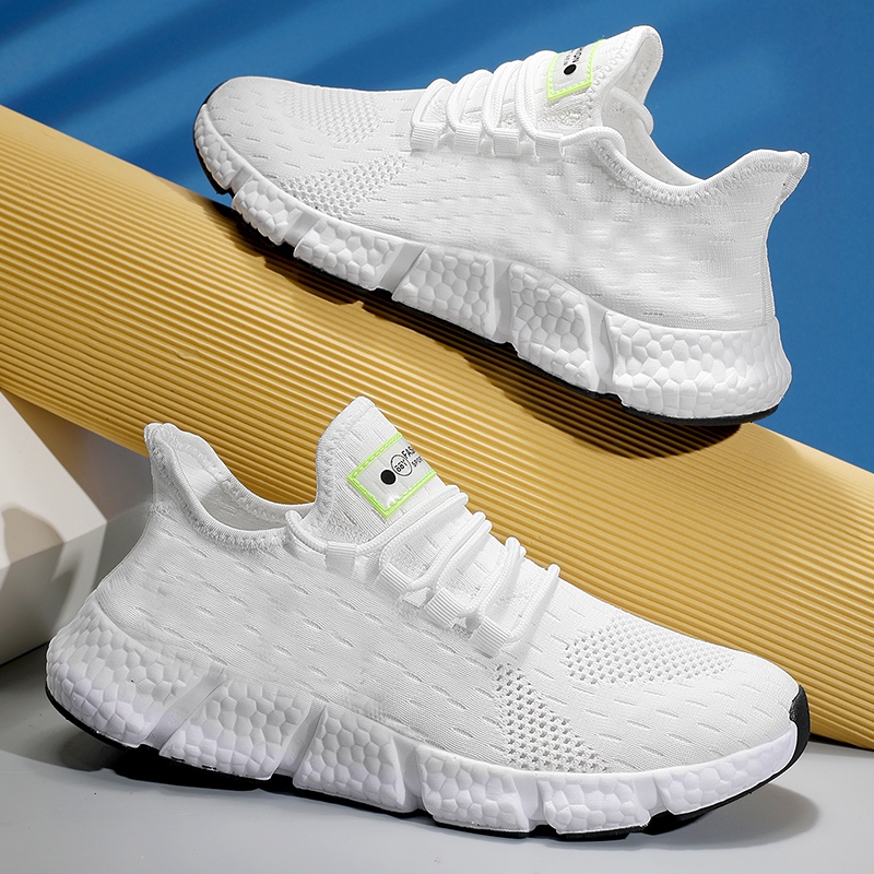 Tênis De Moda Para Homens Malha Respirável Sem Escorregamento Corrida Leve Casual Unisexo Ginásio Esportes Sapatos Ao Ar Livre