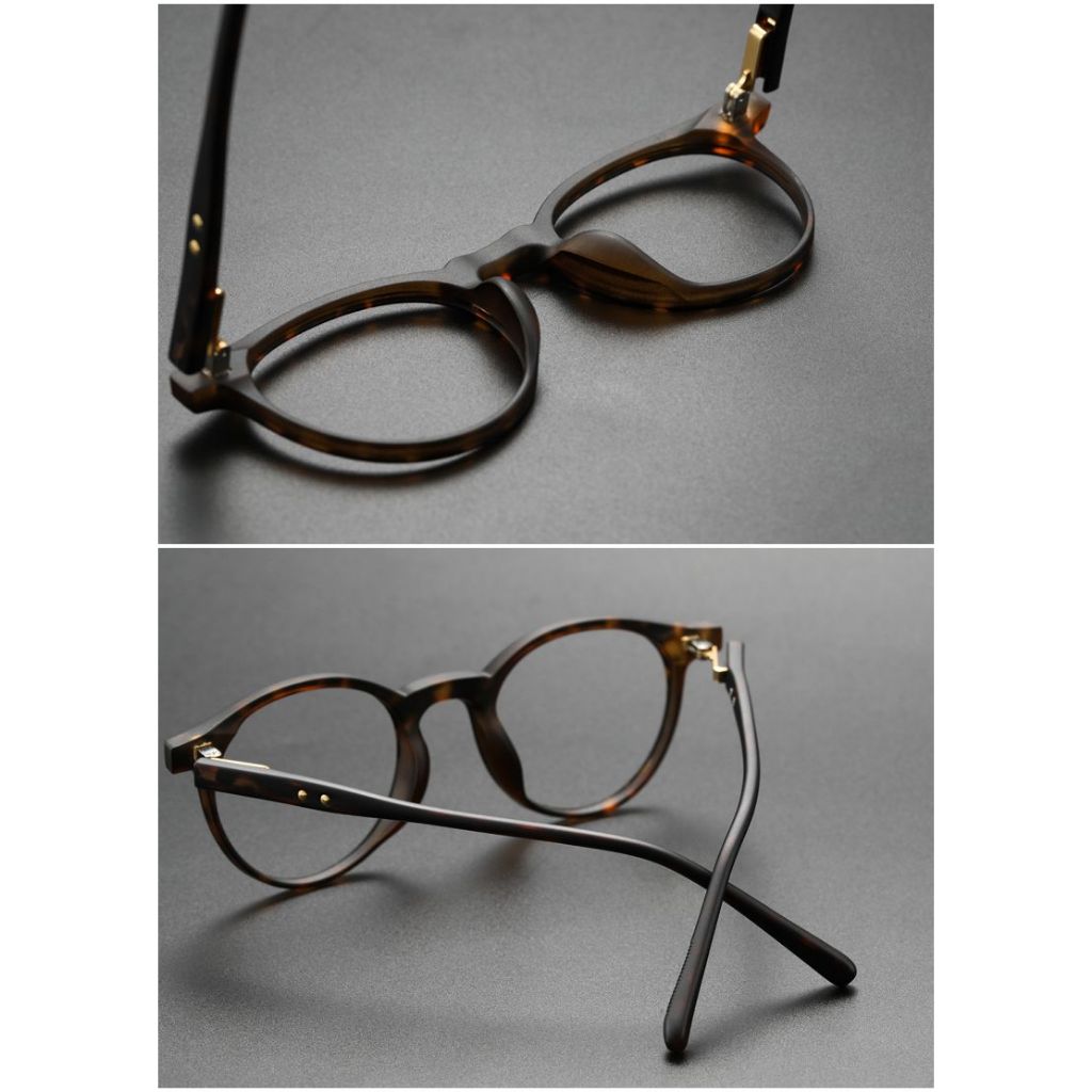 Moda TR90 Moldura De Óculos Redondos Homens Mulheres Vintage