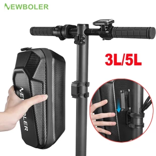Newboler 3L/5L Saco De Bicicleta De Liberação Rápida À Prova Dágua Com Concha Dura Elétrico Dobrável