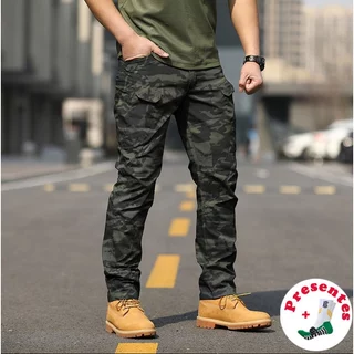 S-6XL Calças De Camuflagem Táticas Para Exterior Trabalho Impermeáveis E Respiráveis Bolso Múltiplo Soltas Duráveis Enviar um par de meias como brinde.