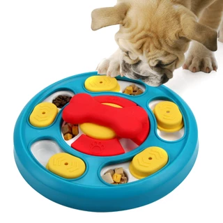 Brinquedos De Quebra-Cabeça Para Cães Com Alimentador Lento Interativo Dispensador De Alimentos Sem Escorregamento Suprimentos De Treinamento De Qi