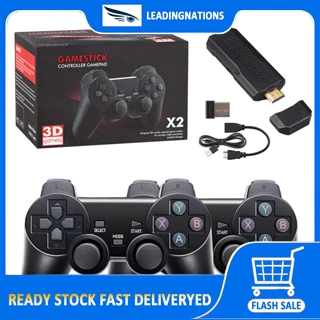 GD10 Bastão De Vídeo Game Stick 4K Console 2.4G Controlador Duplo Sem Fio 40000 Jogos 128GB Retro Para PS1/GBA Boy Gift