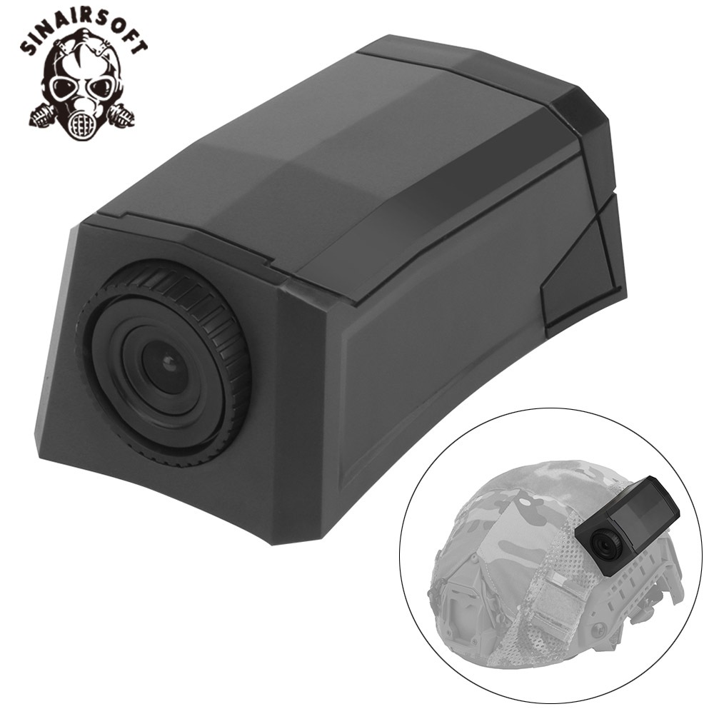 SINAIRSOFT Modelo De Câmera Tática Toy Outdoor Film Props COS FAST Capacete Velcro Acessórios