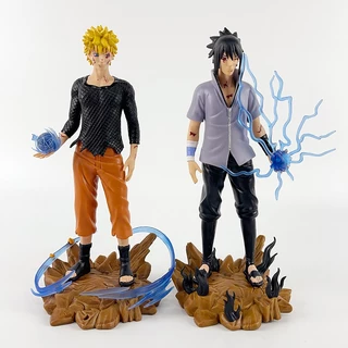 23-24cm Anime Naruto Figura Uzumaki Uchiha Sasuke Helix Bolus Ninjutsu Figuras De Ação Em PVC Modelo De Estátua Decoração De Mesa Bonecas Brinquedos