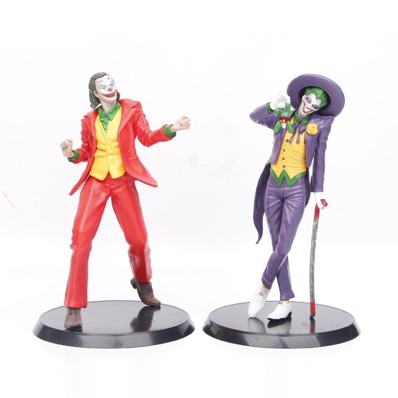 22cm DC Comics Batman The Joker Heath Ledger Sr.j Pudim Super Villain Palhaço Joaquin Phoenix Figuras De Ação Em PVC Modelo De Bonecas De Decoração De Mesa