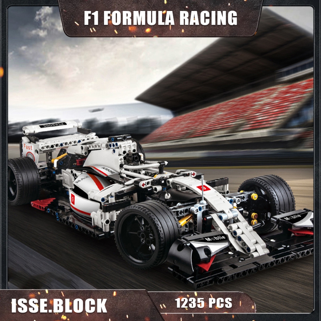 Modelo de carro Lego Coleção Grau F1 Fórmula Carro Compatível com Lego Bloco de construção Carro Esportivo Building Blocks Infantil Educational Toy Gift 13117 -1235pcs