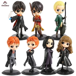 TIMEKEY 15cm Harry Potter Q Posket Severus Snape Hermione Granger Versão PVC Colecionável Figura Modelo Brinquedo
