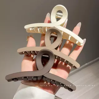 Único Conjunto Coreano Plástico Cruz Clipe Feminino Deslocamento Acessório De Cabelo